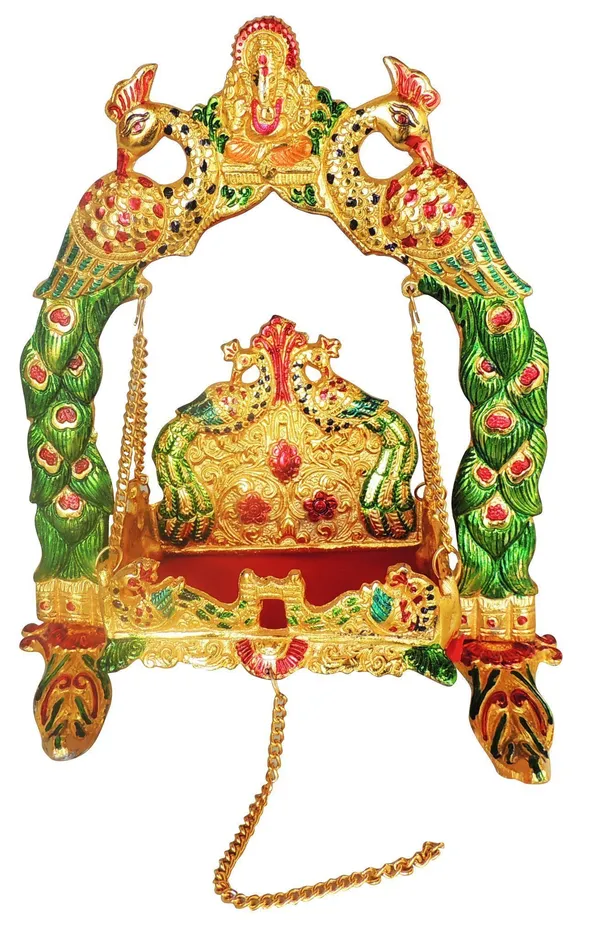 Aluminium_Showpiece_Ganesh_Jhula_Statue_-_8.7x6x10_Inch_(AS454_M)