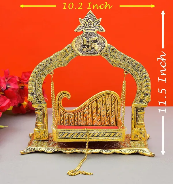 Aluminium_Showpiece_Kalash_Jhula_Statue_-_10.2x4.5x11.5_Inch_(AS456_G)