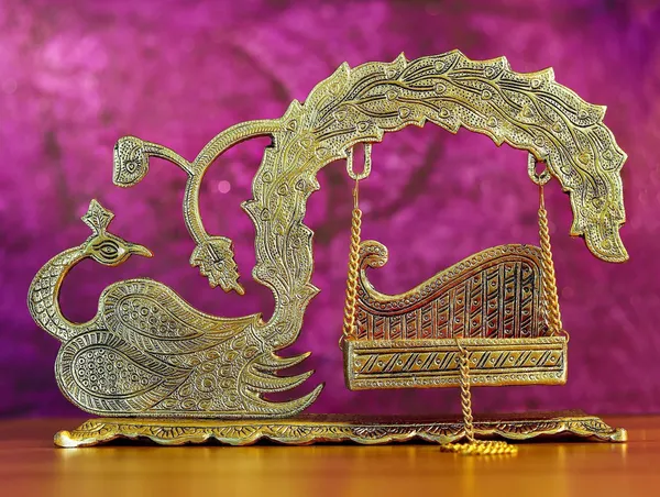 Aluminium_Showpiece_Duck_Peacock_Jhula_Statue_-_14x4.5x9_Inch_(AS457_G)