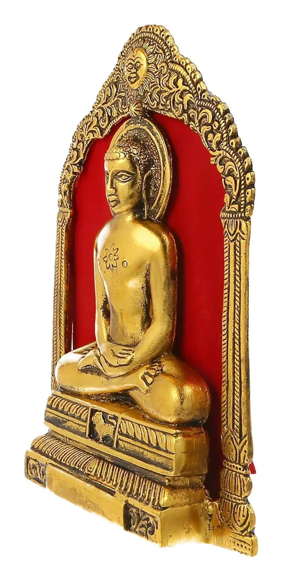 Aluminium_Showpiece_Mahaveer_Ji_Statue_-_7x1.5x8.7_Inch_(AS462_G)