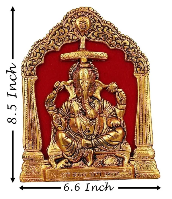 Aluminium_Showpiece_Ganesh_Ji_Statue_-_6.6x0.5x8.5_Inch_(AS464_G)