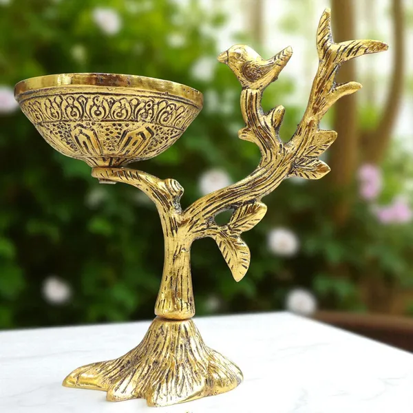 Aluminium_Showpiece_Tree_Branch_Bowl_-_7x3.5x7_Inch_(AS493_A)