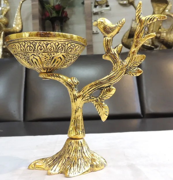 Aluminium_Showpiece_Tree_Branch_Bowl_-_7x3.5x7_Inch_(AS493_A)
