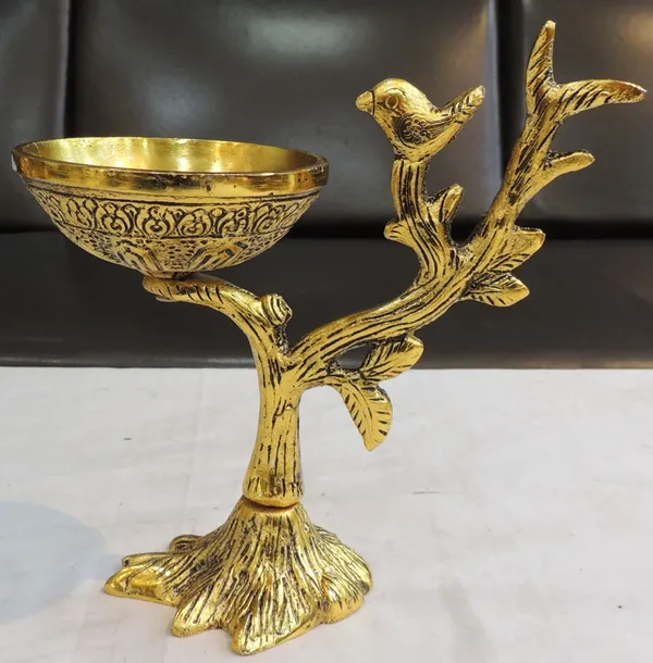 Aluminium_Showpiece_Tree_Branch_Bowl_-_7x3.5x7_Inch_(AS493_A)