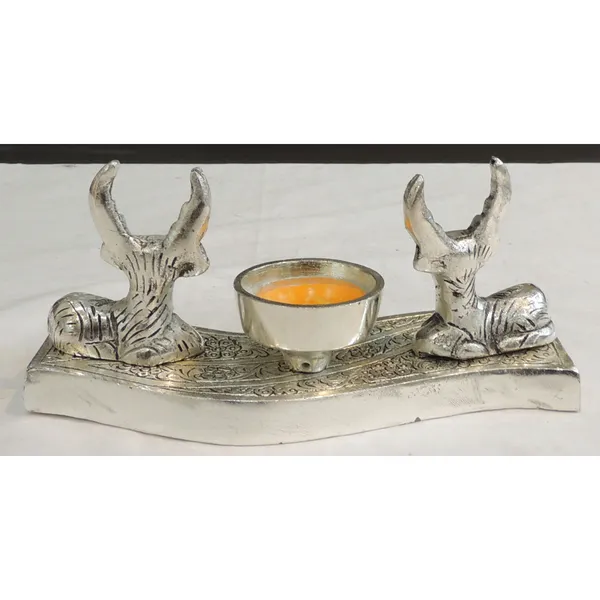 Aluminium_Showpiece_Double_Deer_Basket_-_7x2x3.5_Inch_(AS496_S)