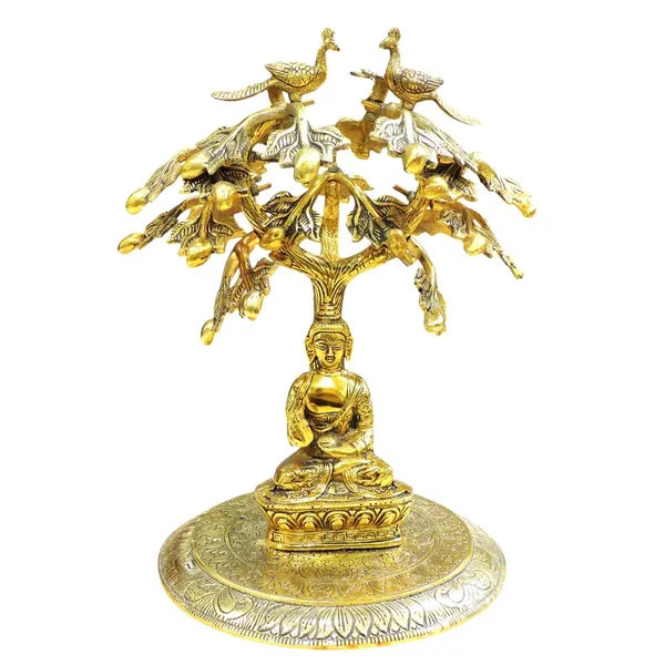 Aluminium_Showpiece_Buddha_Under_Tree_Statue_-_11x10x14_Inch_(AS524_E)