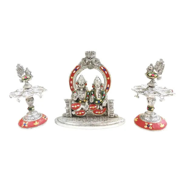 Aluminium_Showpiece_Laxmi_Ganesh_Mehrav_Gift_Set_-_4x4x7.5_Inch_(AS527_G)