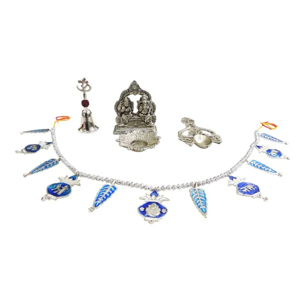 Aluminium_Showpiece_Laxmi_Ganesh_With_Bandhanwar_Gift_Set_(AS528_G)