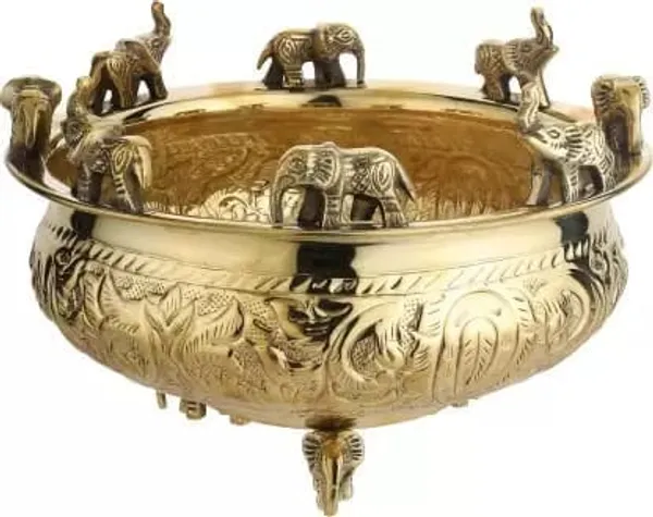 Brass_Elephant_Urli_-_8x8x5_Inch_(AT037_C)
