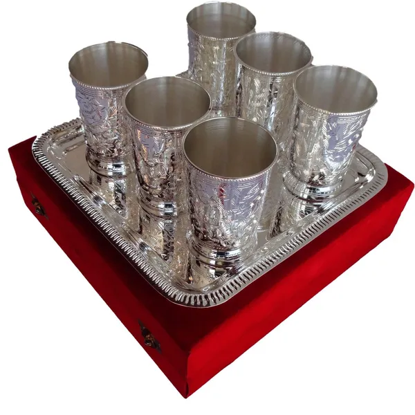 Brass6_glass_set_with_tray_-3x3x4.5_Inches_(B092)