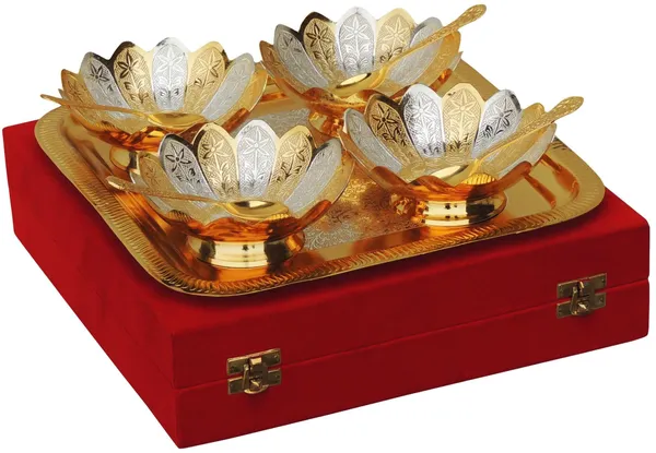 Brass9_Pc_Bowl_Kamal_Set_2_tone_(MN_15)_-5x5x2_Inches_(B126)