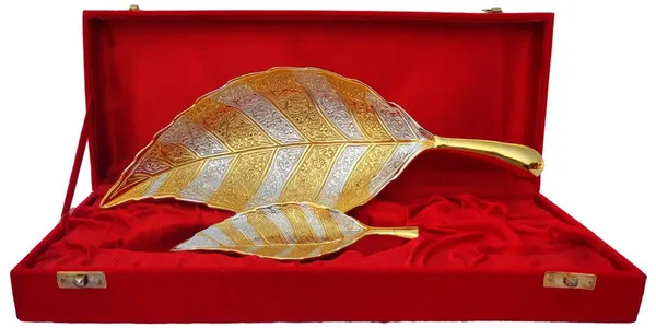 Decorative_Neem_Leaf_2_Tone_-_14x5x0.5_inch_(B133)