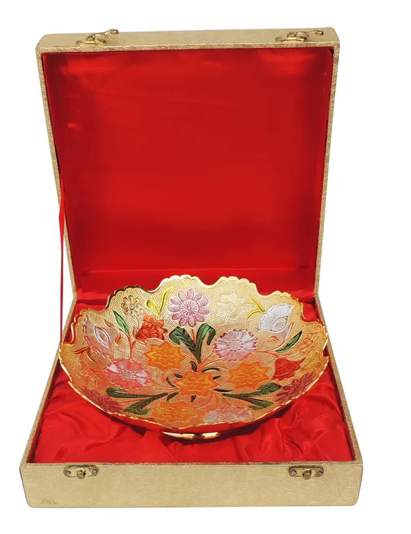 Brass_Decorative_Bowl_With_Velvet_Box_(B235)