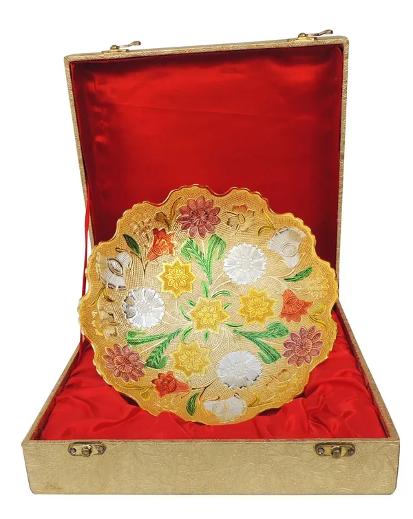 Brass_Decorative_Bowl_With_Velvet_Box_(B235)