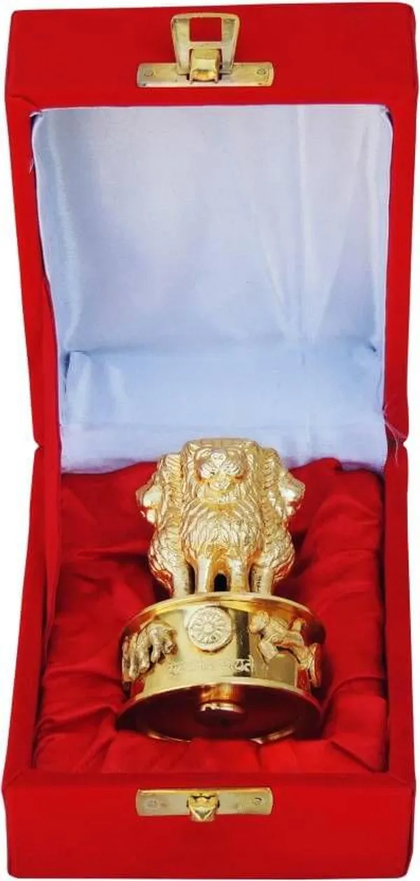 Brass_Table_Decor_Showpiece_Ashok_Lath_With_Velvet_Box_-_2x2x3_inch_(B273)