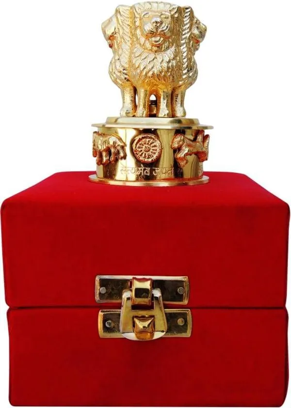 Brass_Table_Decor_Showpiece_Ashok_Lath_With_Velvet_Box_-_2x2x3_inch_(B273)