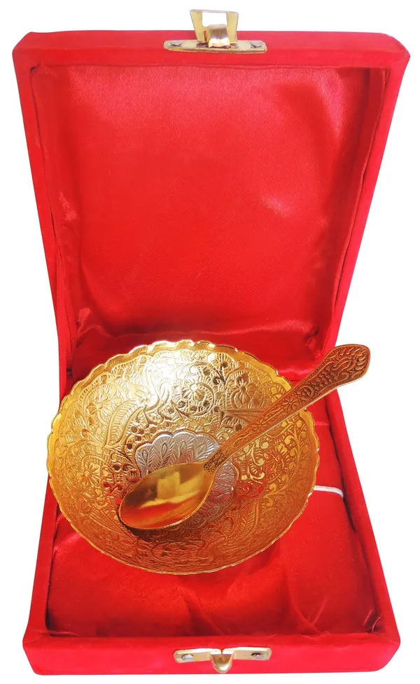Brass_Decorative_Bowl_With_Velvet_Box_-_4x4x2_inch_(B285_A)