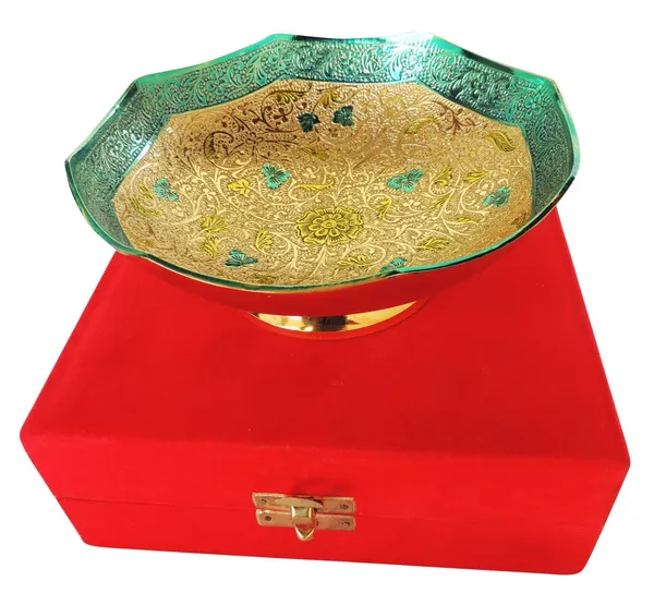 Brass_Decorative_Bowl_With_Velvet_Box_(B287_G)