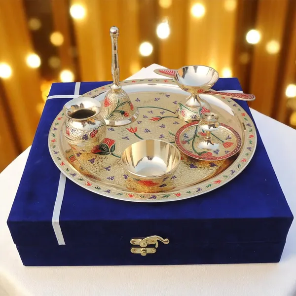 Brass_Puja_Thali_Set_With_Valvet_Box_(B296_C)