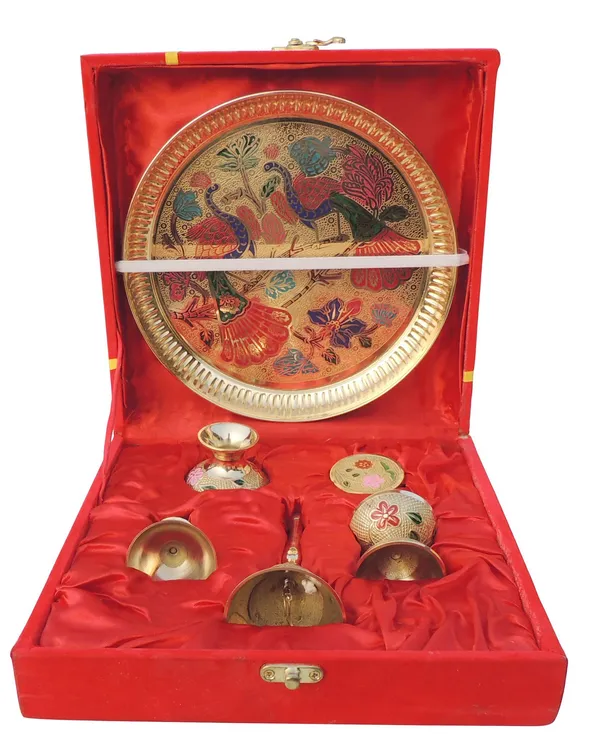 Brass_Puja_Thali_Set_With_Valvet_Box_(B297_B)
