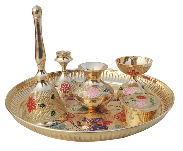 Brass_Puja_Thali_Set_With_Valvet_Box_(B297_B)