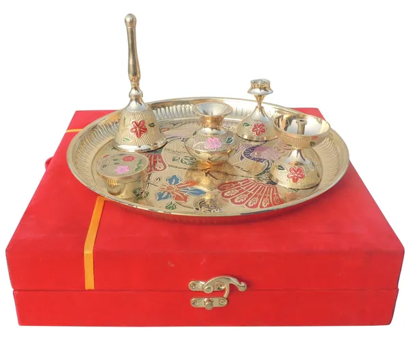 Brass_Puja_Thali_Set_With_Valvet_Box_(B297_C)