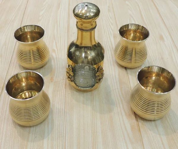 Brass_Showpiece_Antique_Jug_With_4_Glass_Diwali_Gifting_Item_-_2.5x2.5x6.5_Inch_(B309_A)