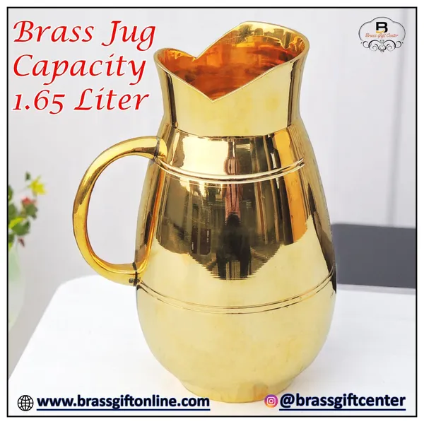 Brass_Drinking_Jug,_Capacity_:_1.65_Litre_-_5x5x9_Inch_(BC167_F)
