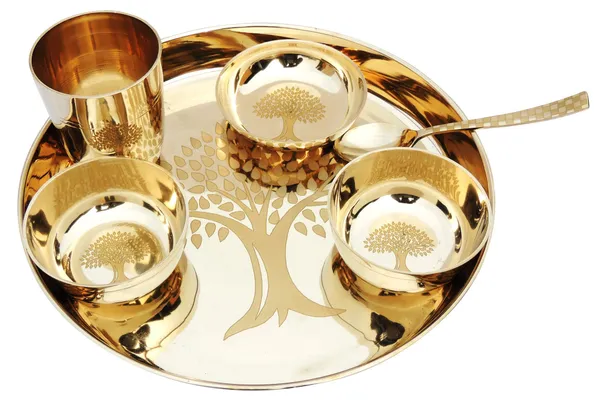 Pure_Bronze,_Kansa_Thali,_Dinner_Set_-_11x11x1.5_Inch_(BC177_C)