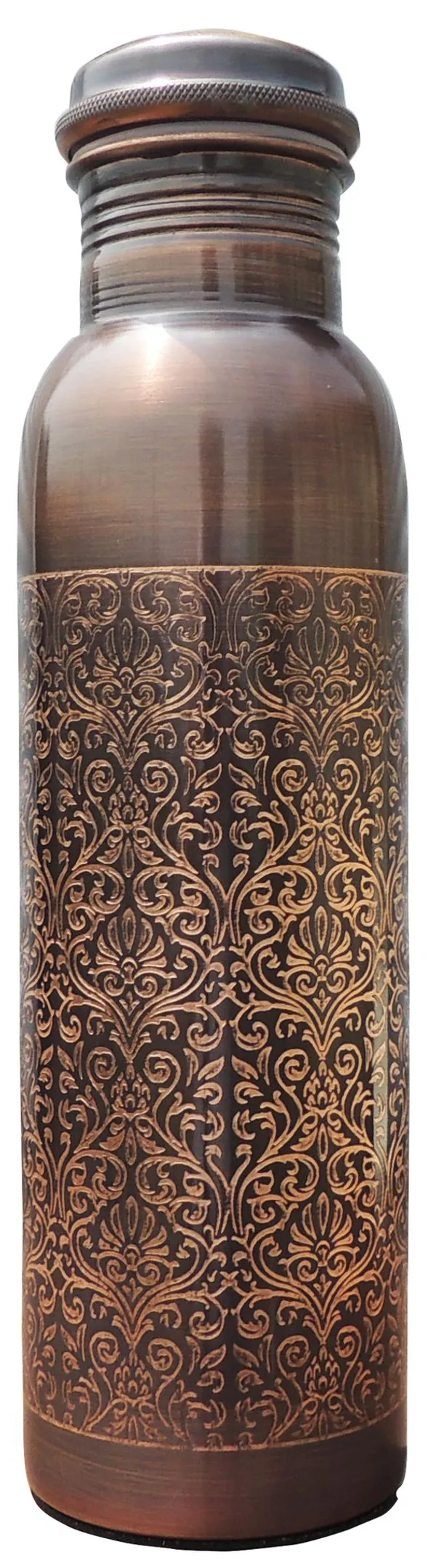 Copper_Bottle_Antique_-_3x3x11_Inch_(BC195_A)