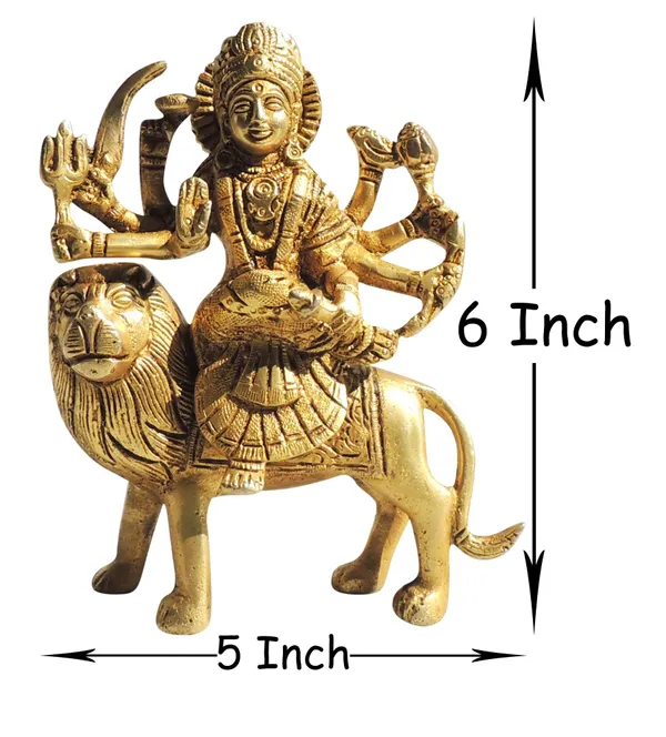 Brass_Showpiece_Durga_Ji_With_Super_Fine_Finish_God_Idol_Statue_-_5x2x6_Inch_(BS021)
