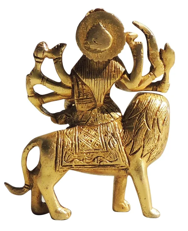 Brass_Showpiece_Durga_Ji_With_Super_Fine_Finish_God_Idol_Statue_-_5x2x6_Inch_(BS021)
