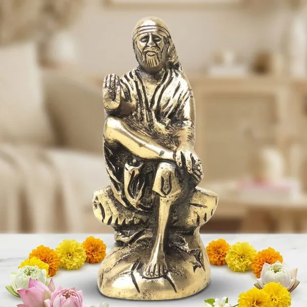 Brass_Showpiece_Sai_Baba_Statue_-_2x2x4.2_Inch_(BS039_A)