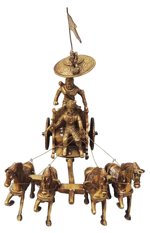 Brass_Showpiece_Arjun_Rath_Statue_-_10x7x9.5_inch_(BS070_A)
