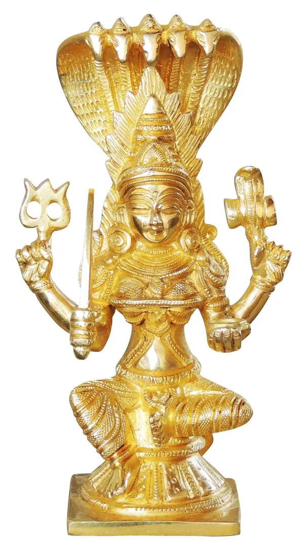 Brass_Showpiece_Kalmari_God_Idol_Statue_-_2.5x2.5x7.5_inch_(BS1027_C)