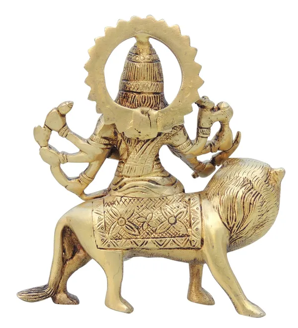 Brass_Showpiece_Durga_Ji_God_Idol_Statue_-_5x1.5x6_inch_(BS1028_D)