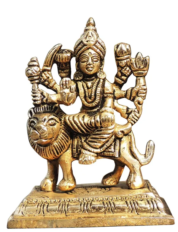 Brass_Showpiece_Durga_Ji_God_Idol_Statue_-_3.2x2x4.5_Inch_(BS1028_X)