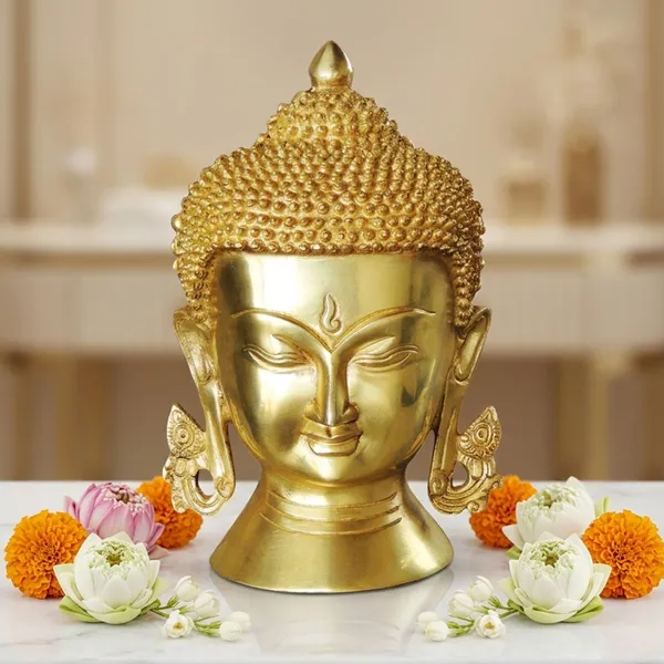 Brass_Showpiece_Buddha_Head_Big_Statue_-_6x3.4x8.5_inch_(BS1029_D)