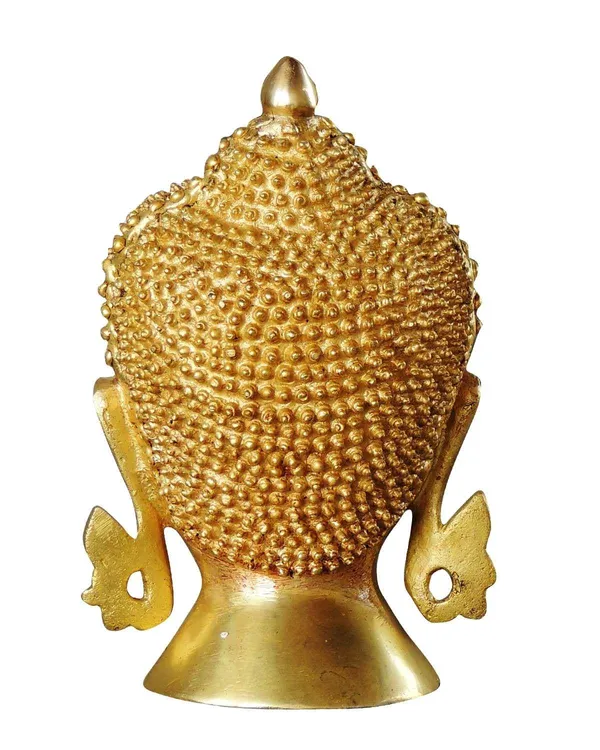 Brass_Showpiece_Buddha_Head_Big_Statue_-_6x3.4x8.5_inch_(BS1029_D)