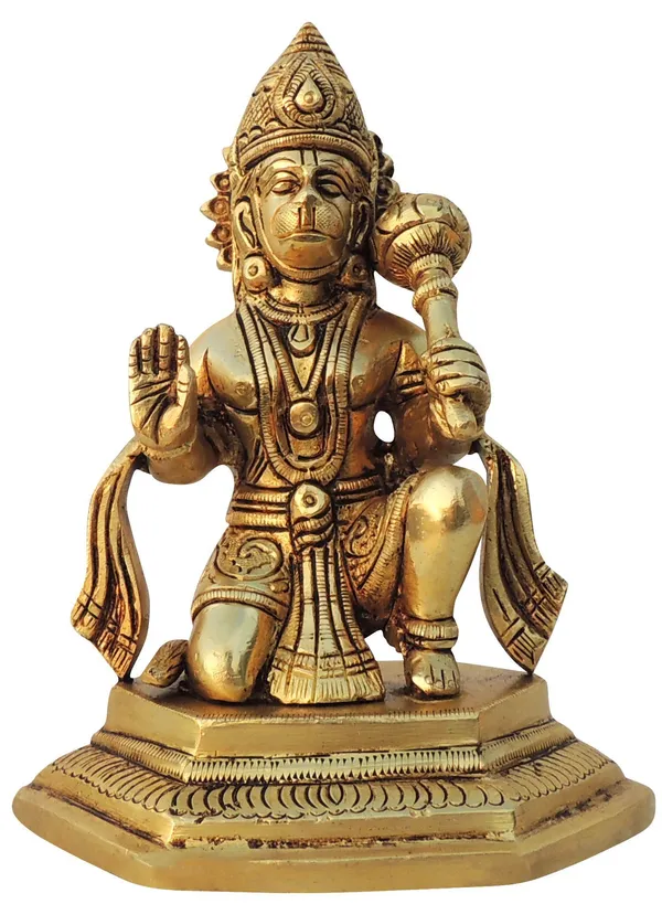 Brass_Showpiece_Hanuman_Ji_God_Idol_Statue_-_5x3.5x6.5_Inch_(BS1032_E)