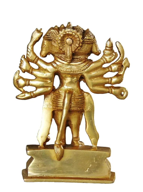 Brass_Panchmukhi_Hanuman_Idol_Murti_Statue_-_4x2x7_inch_(BS1039_F)