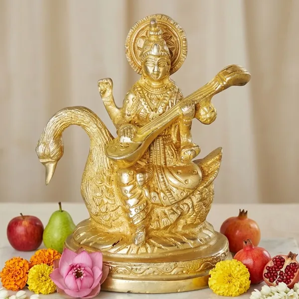 Brass_Showpiece_Saraswati_Ji_God_Idol_Statue_-_3.4x2.5x4.8_inch_(BS1042_S)