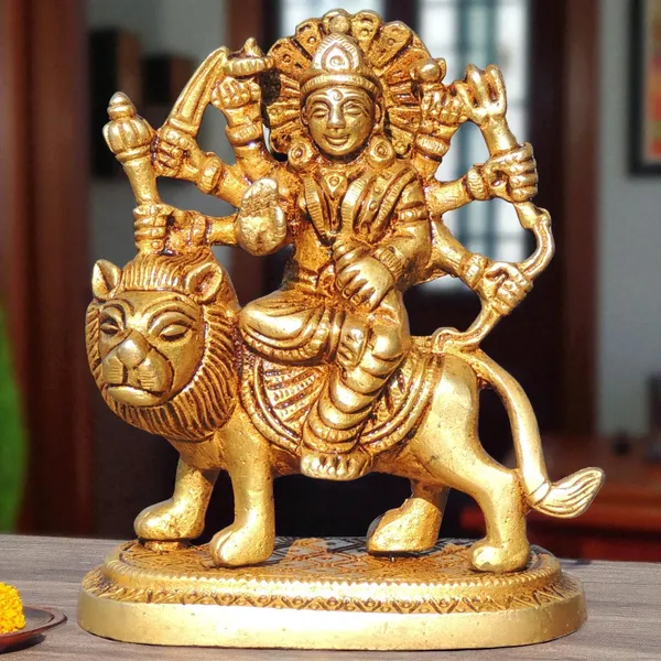 Brass_Showpiece_Durga_Ji_God_Idol_Statue_-_3.2x2x3.7_Inch_(BS1044_P)