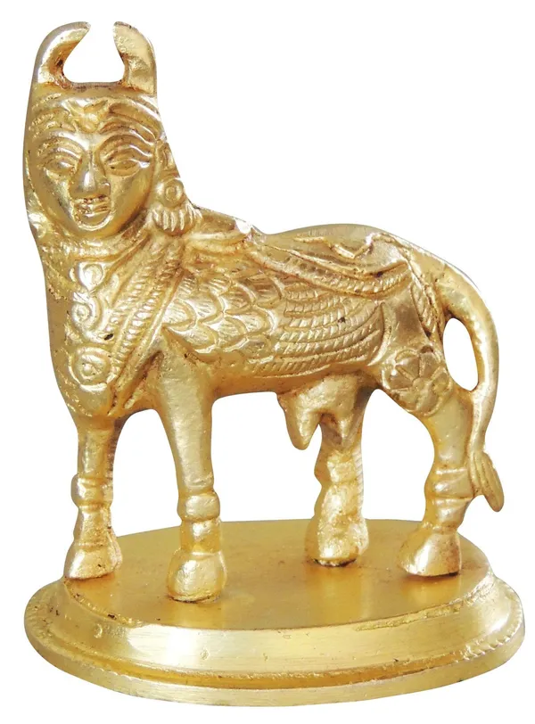 Brass_Showpiece_Kamdhenu_Cow_Statue_-_2.5x1.5x3_inch_(BS1052_C)