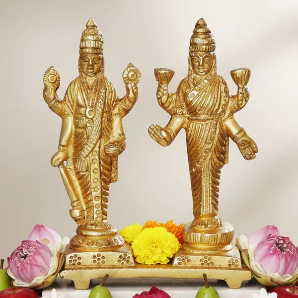 Brass_Showpiece_Vishnu_Laxmi_God_Idol_Statue_-_3x1.5x4_inch_(BS1054_C)