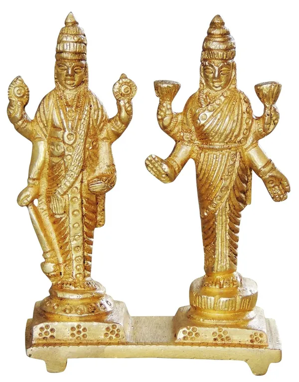 Brass_Showpiece_Vishnu_Laxmi_God_Idol_Statue_-_3x1.5x4_inch_(BS1054_C)