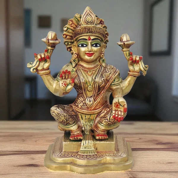 Brass_Showpiece_Laxmi_Ji_God_Idol_Statue_-_4.4x3.5x7.5_inch_(BS1063_L)