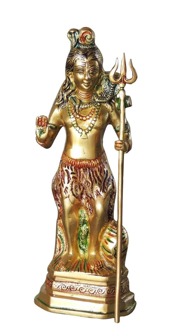 Brass_Showpiece_Shiv_Ji_Idol_Statue_-_4.2x3.2x12.4_inch_(BS1066_S)