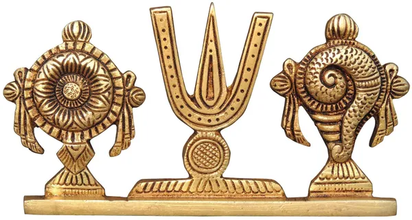 Brass_Showpiece_Shankh_Chakra_Namah_God_Idol_Statue_-_6x1x3_Inch_(BS1072_Y)