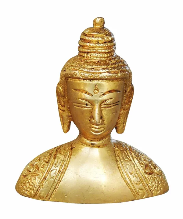 Brass_Showpiece_Buddha_Half_Statue_-_2.7x1x3.5_inch_(BS1073_C)